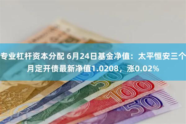 专业杠杆资本分配 6月24日基金净值：太平恒安三个月定开债最新净值1.0208，涨0.02%