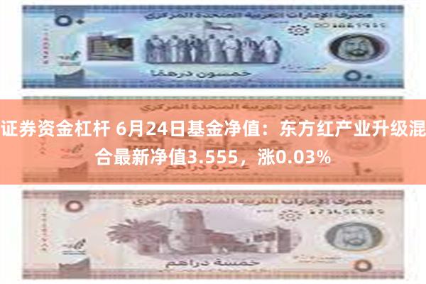 证券资金杠杆 6月24日基金净值：东方红产业升级混合最新净值3.555，涨0.03%