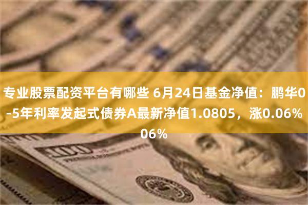 专业股票配资平台有哪些 6月24日基金净值：鹏华0-5年利率发起式债券A最新净值1.0805，涨0.06%