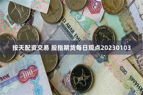 按天配资交易 股指期货每日观点20230103