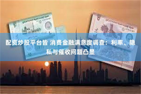 配资炒股平台皆 消费金融满意度调查：利率、隐私与催收问题凸显